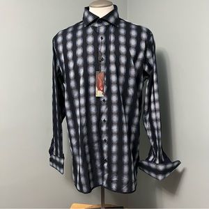 DAGR NWT Long sleeve button down print shirt men’s size XL